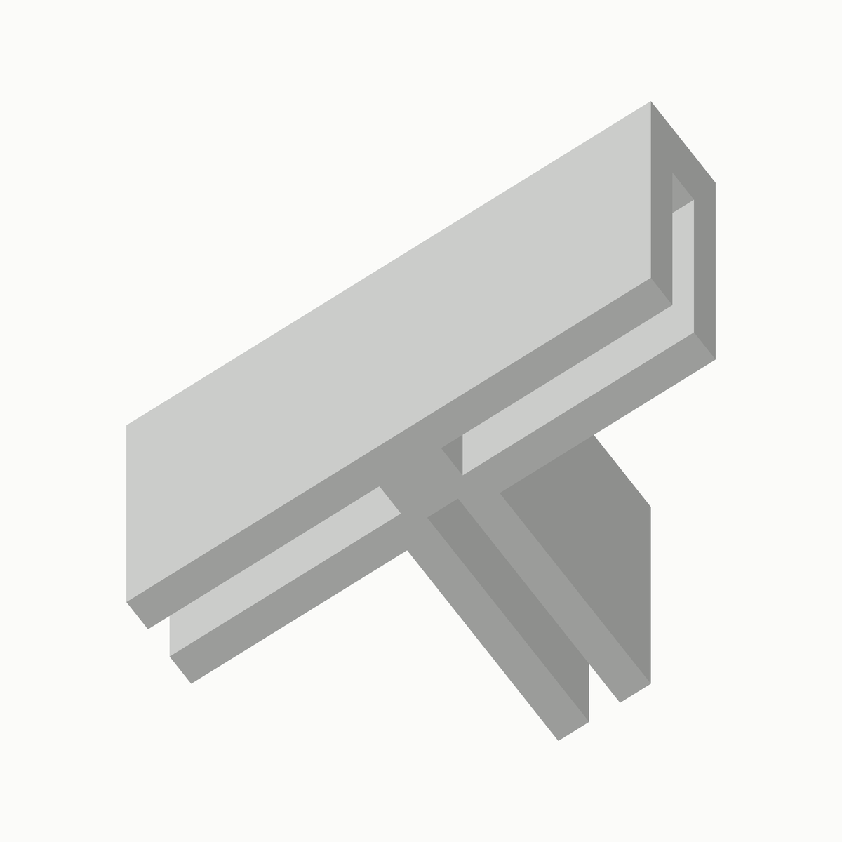 Hoekstuk XY-x in wit