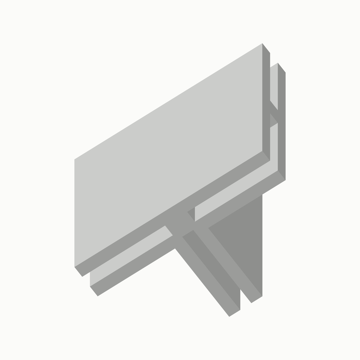 Hoekstuk XY-xz in wit