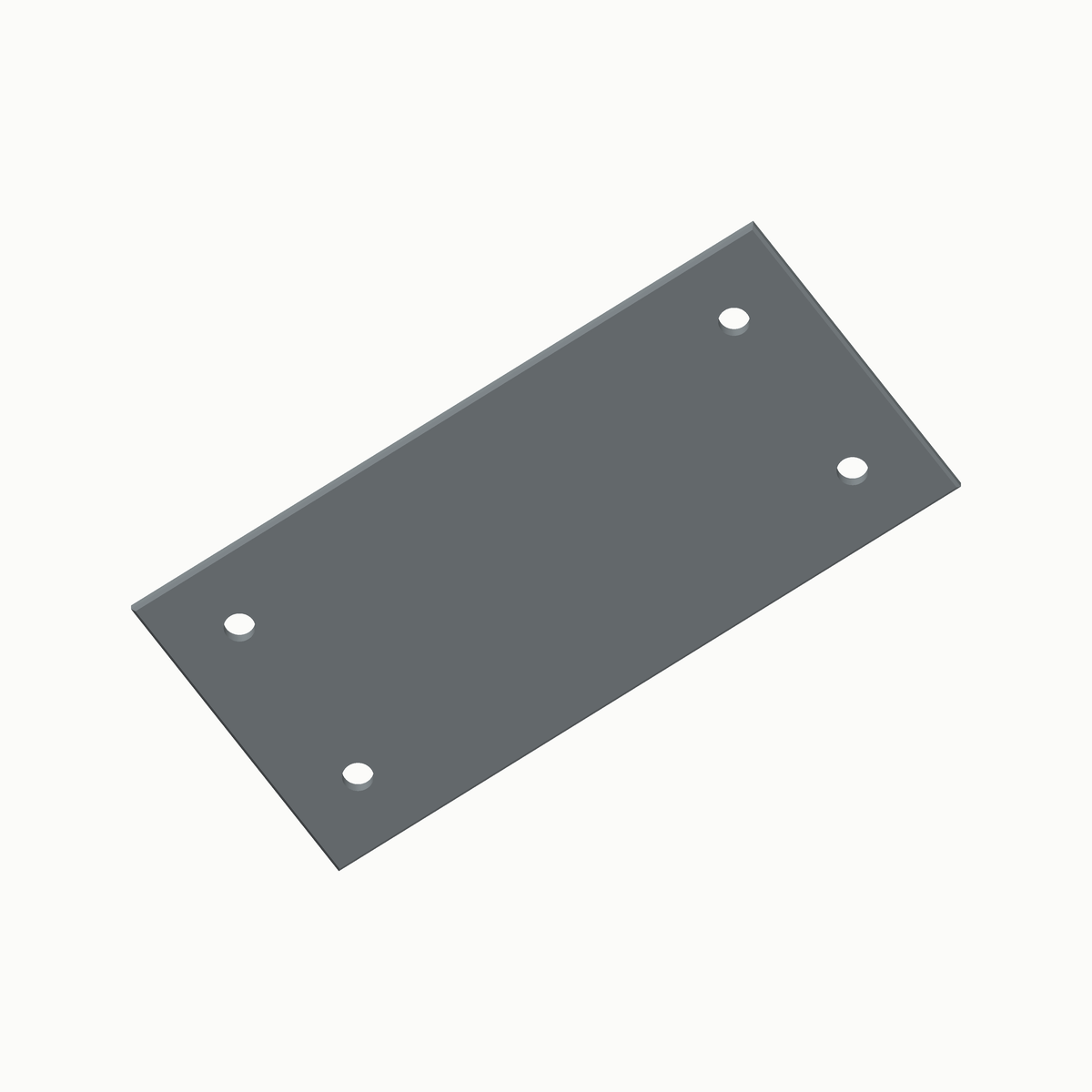 Paneel 46 x 96 mm in grijs