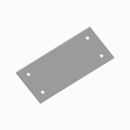 Paneel 46 x 96 mm in wit