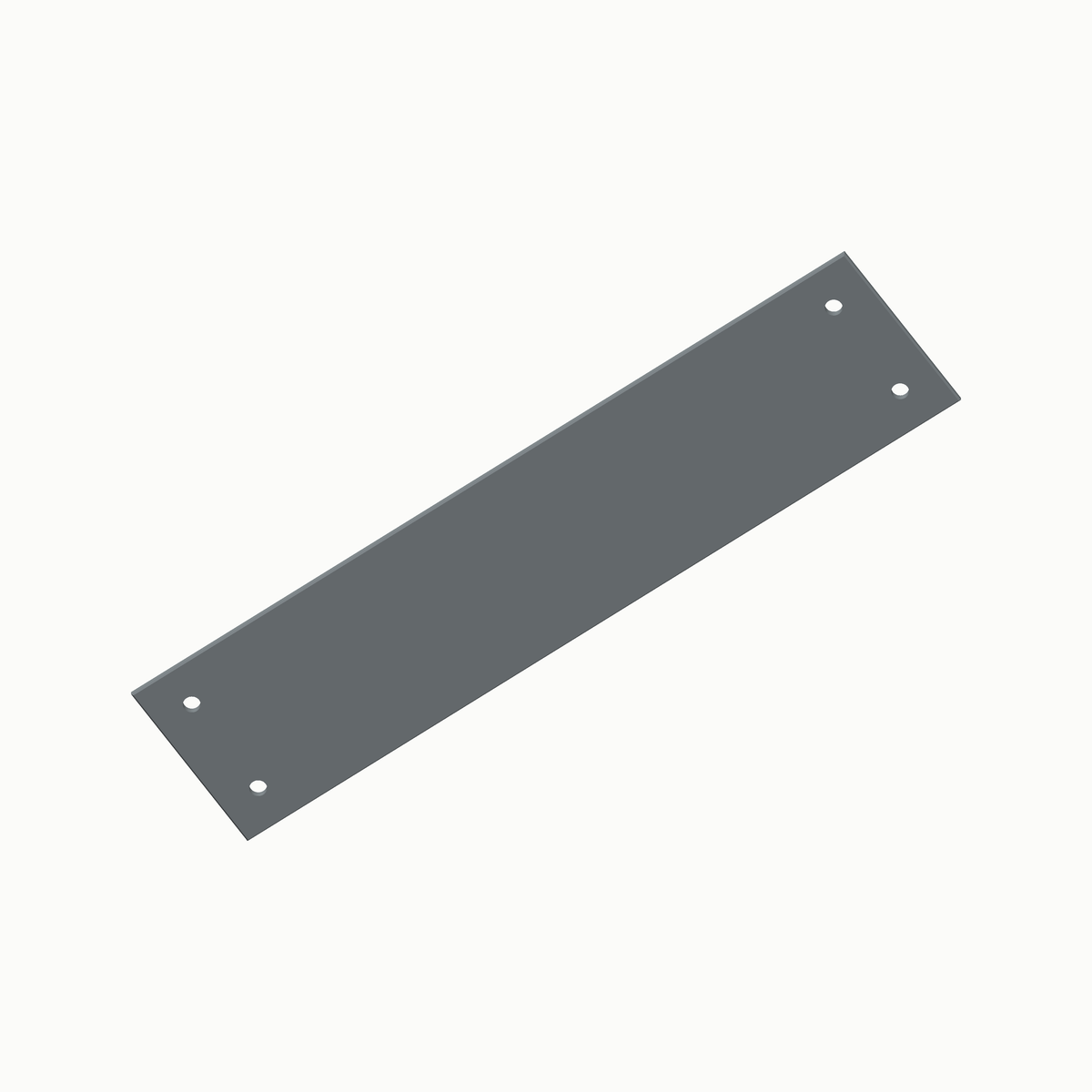 Paneel 46 x 196 mm in grijs