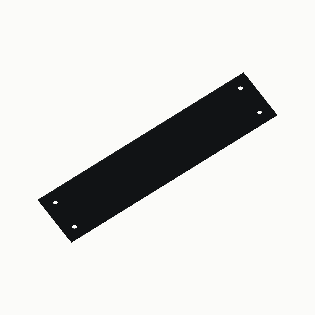 Paneel 46 x 196 mm in zwart