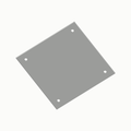 Paneel 96 x 96 mm in wit