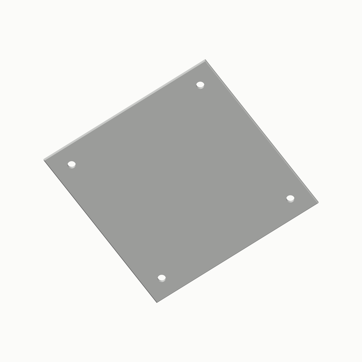 Paneel 96 x 96 mm in wit