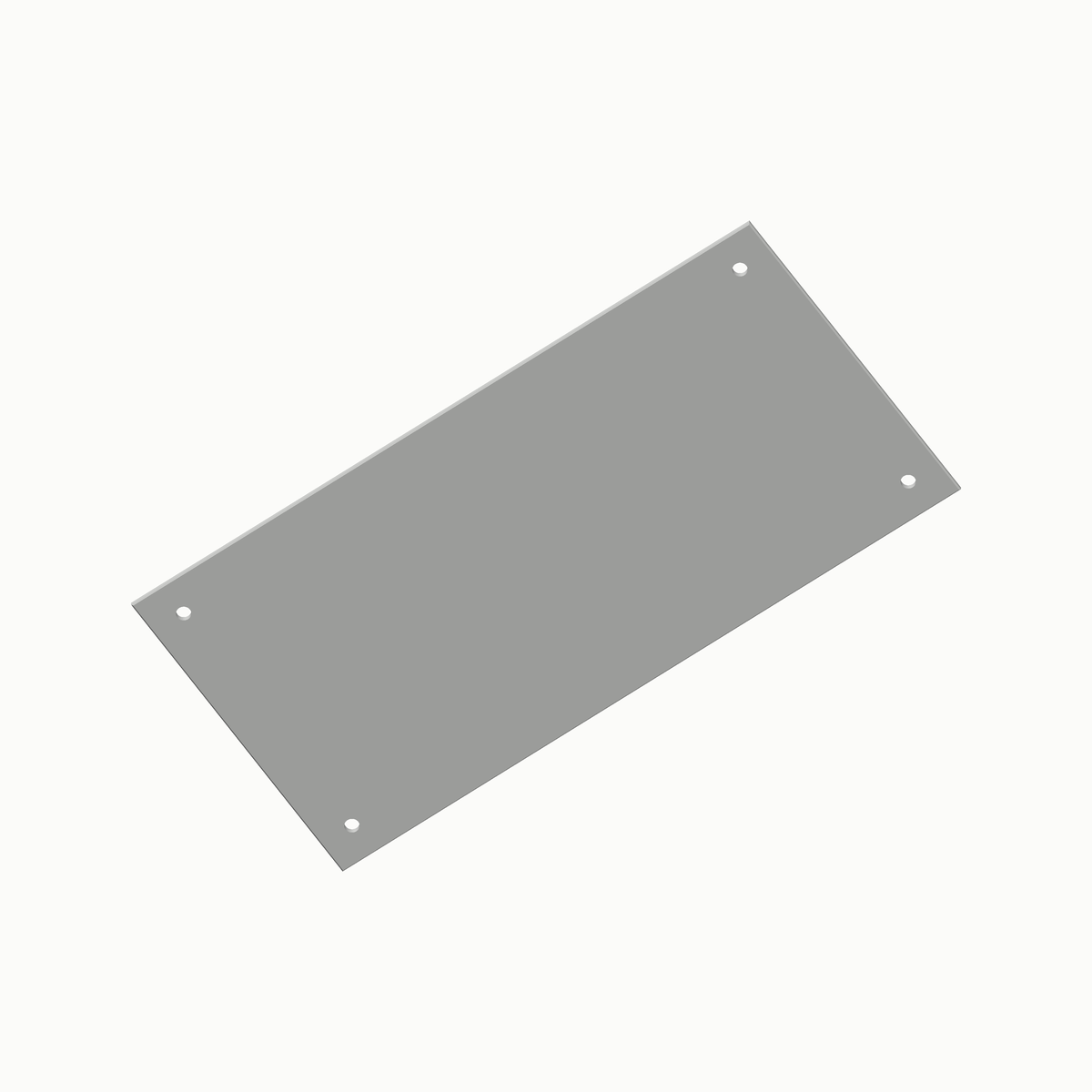 Paneel 96 x 196 mm in wit