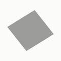 Paneel 196 x 196 mm in wit