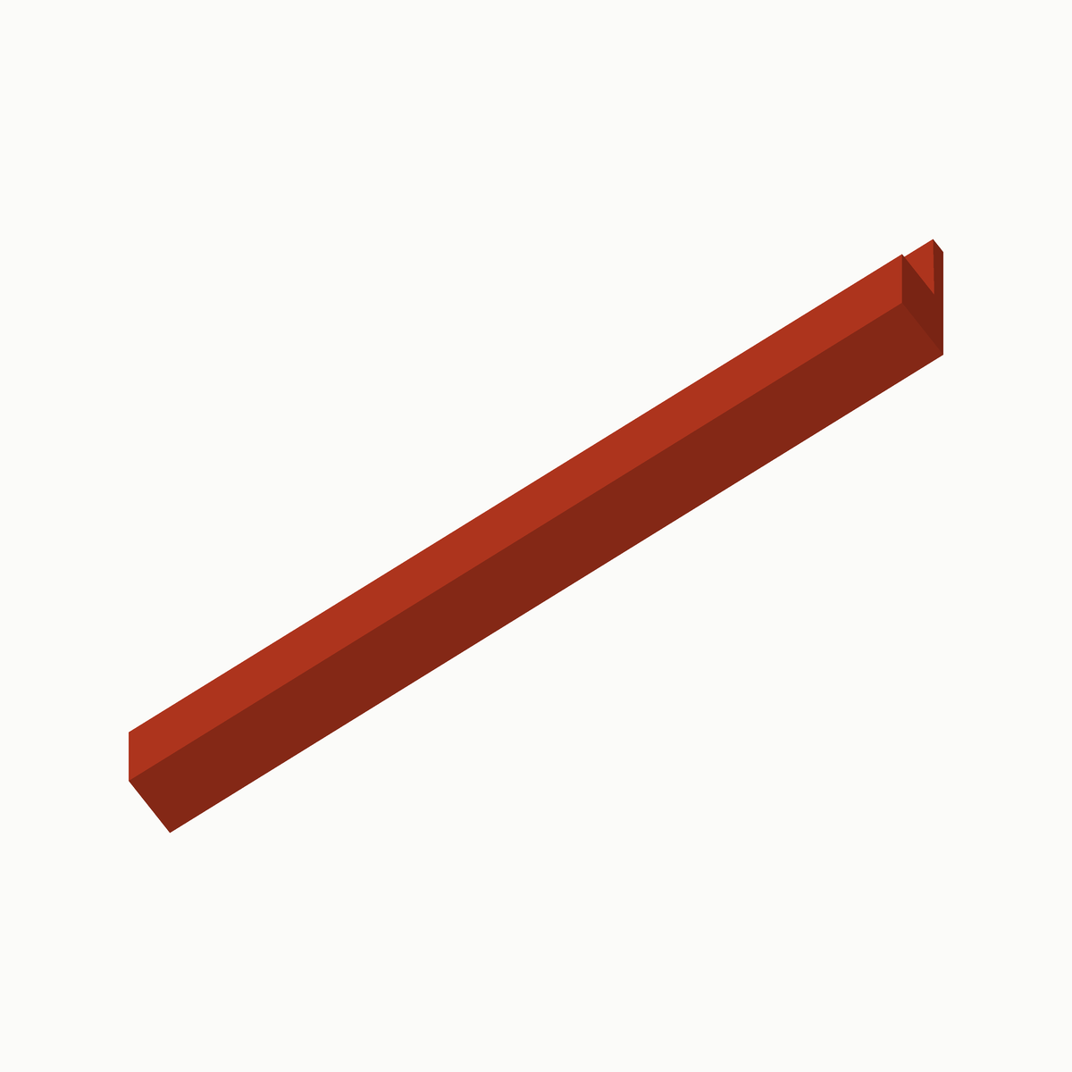 Stapelclip in vermiljoen